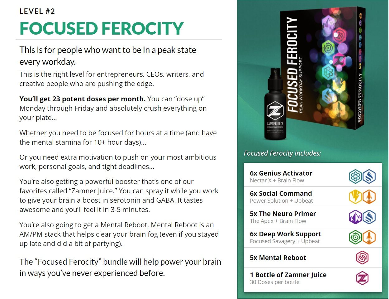 LEVEL 2 Focused Ferocity