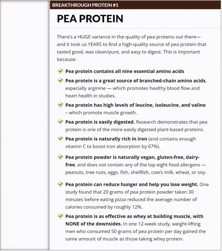 Pea protein