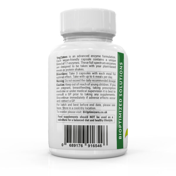 bioptimizers Vegzymes supplement