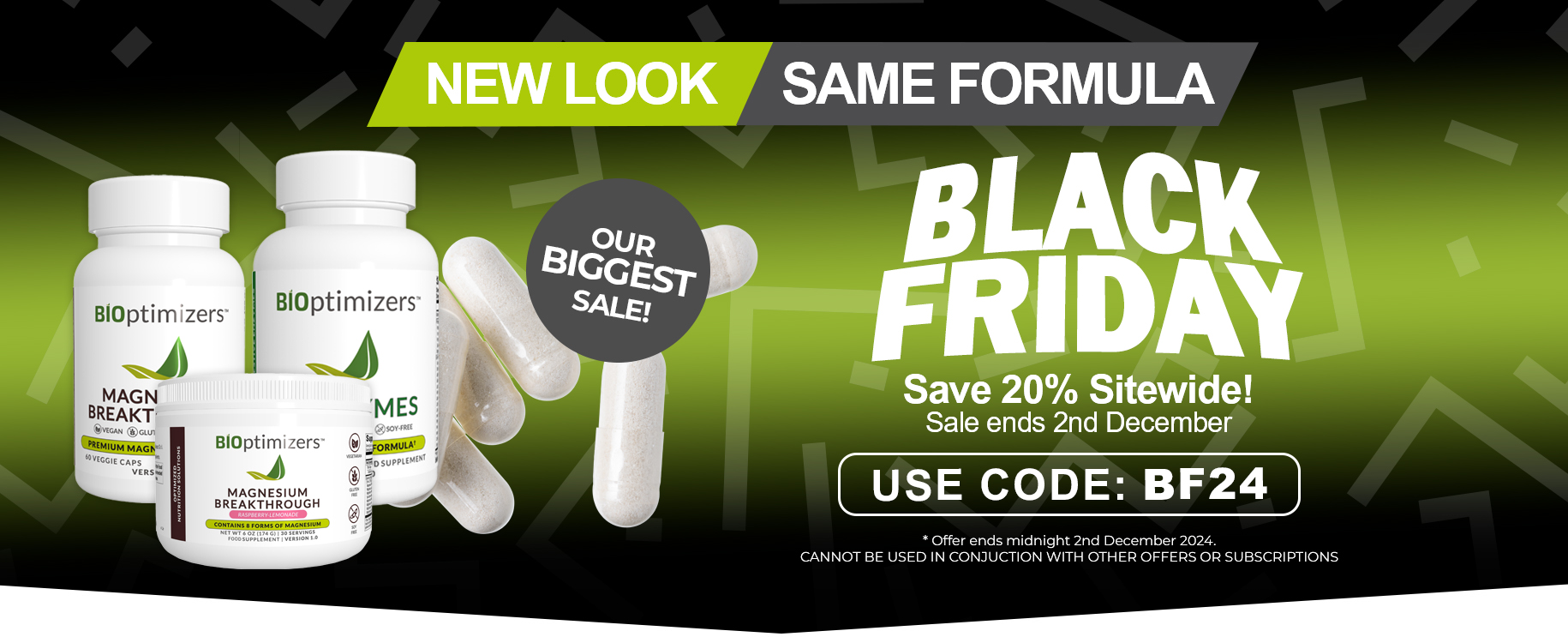 Bioptimizers black friday sale