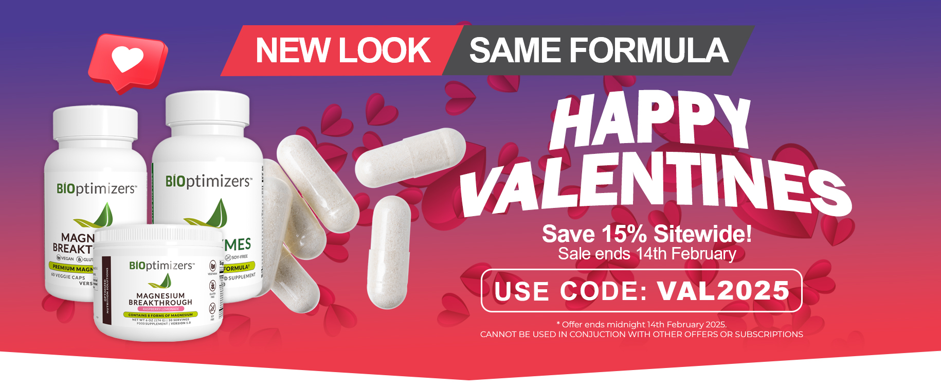 bioptimizers valentine sale