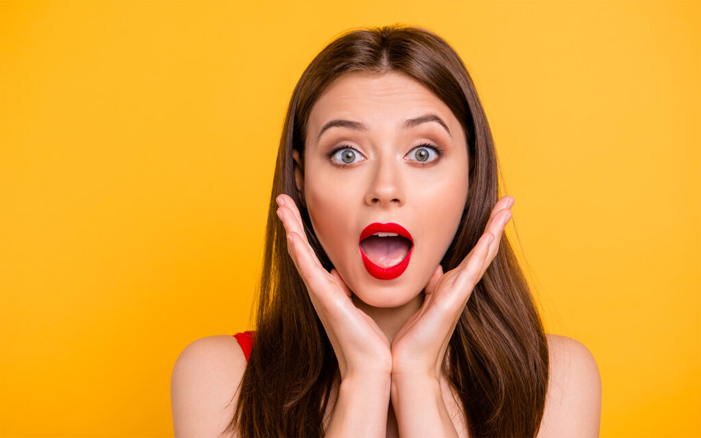 shocked girl