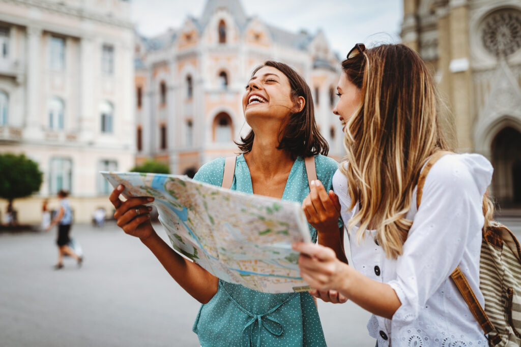 Travelling woman